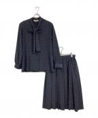 Burberry'sバーバリーズ）の古着「セットアップブラウス」｜ネイビー