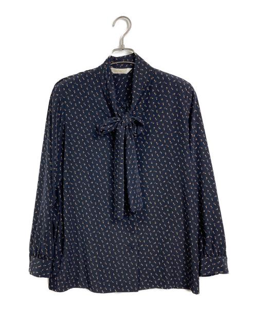Burberry's（バーバリーズ）Burberry's (バーバリーズ) セットアップブラウス ネイビー サイズ:9ARの古着・服飾アイテム