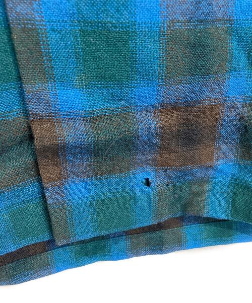 PENDLETON（ペンドルトン）PENDLETON (ペンドルトン) 【古着】50's‐60's ウールボードシャツ　チェックシャツ　50年代　60年代 ブルー×ブラウン サイズ:Mの古着・服飾アイテム
