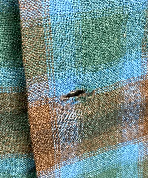 PENDLETON（ペンドルトン）PENDLETON (ペンドルトン) 【古着】50's‐60's ウールボードシャツ　チェックシャツ　50年代　60年代 ブルー×ブラウン サイズ:Mの古着・服飾アイテム