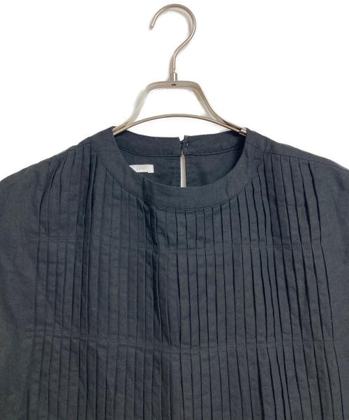 ichi（イチ）ichi (イチ) コットンリネンピンタックワンピース　ロングワンピース ブラック サイズ:実寸参照の古着・服飾アイテム