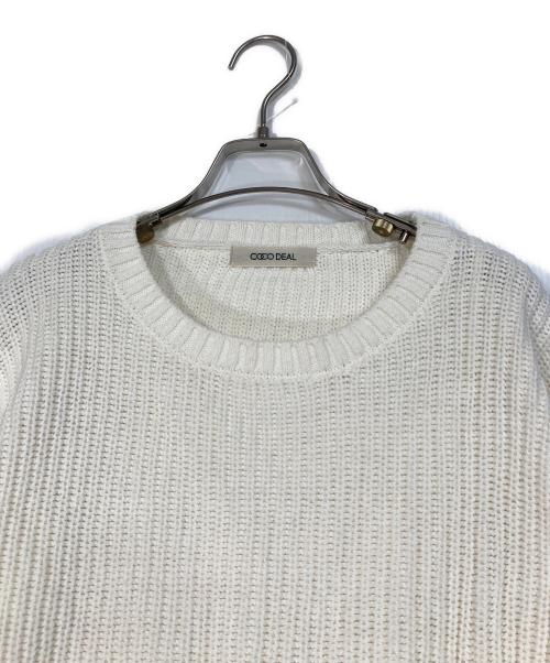 COCODEAL（ココディール）COCODEAL (ココディール) ペプラムブラウス×パフスリーブニットセット ホワイト サイズ:2の古着・服飾アイテム