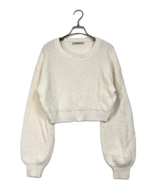 COCODEAL（ココディール）COCODEAL (ココディール) ペプラムブラウス×パフスリーブニットセット ホワイト サイズ:2の古着・服飾アイテム