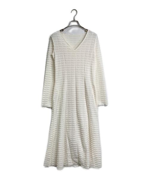 HER LIP TO（ハーリップトゥ）HER LIP TO (ハーリップトゥ) Mermaid Jacquard Dress  マーメイドジャカードドレス  ロングドレス　ロングワンピース ホワイト サイズ:Mの古着・服飾アイテム