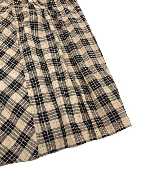 ANDMARY（アンドマリー）ANDMARY (アンドマリー) Nadia check long dress ベージュ サイズ:FREEの古着・服飾アイテム