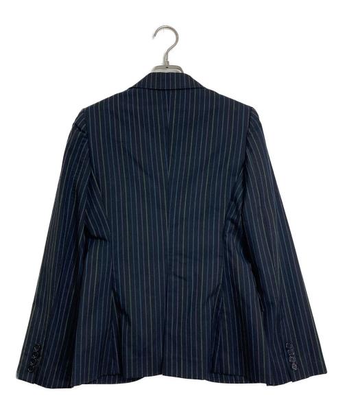 Paul Smith BLACK（ポールスミスブラック）Paul Smith BLACK (ポールスミスブラック) チェック裏地ストライプジャケット ブラック サイズ:38の古着・服飾アイテム