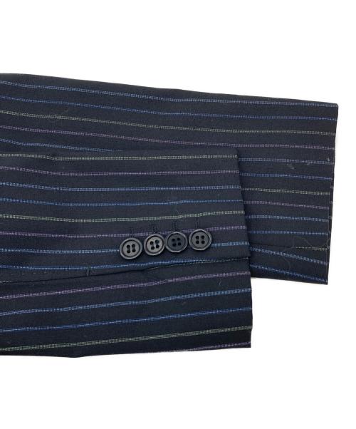 Paul Smith BLACK（ポールスミスブラック）Paul Smith BLACK (ポールスミスブラック) チェック裏地ストライプジャケット ブラック サイズ:38の古着・服飾アイテム