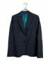 Paul Smith BLACK（ポールスミスブラック）の古着「チェック裏地ストライプジャケット」｜ブラック