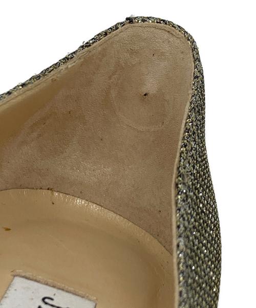 JIMMY CHOO（ジミーチュウ）JIMMY CHOO (ジミーチュウ) ラメグリッターパンプス ブロンズ サイズ:37の古着・服飾アイテム