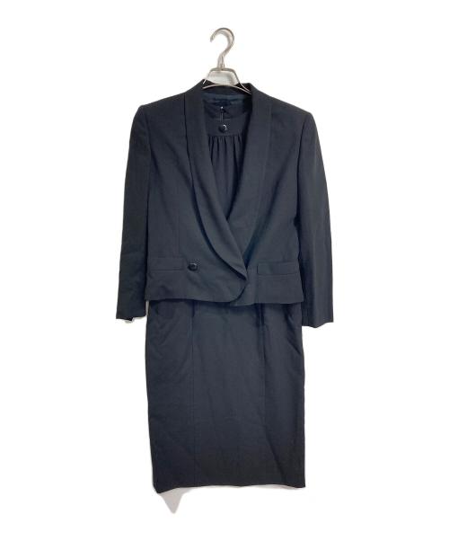 Old Christian Dior（オールドクリスタンディオール）Old Christian Dior (オールドクリスタンディオール) シングルボタンジャケットワンピースセットアップ　ロングワンピース　ジャケット　 ブラック サイズ:9の古着・服飾アイテム