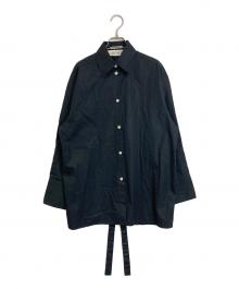 ROHE（ロヘ）の古着「Open back shirt 」｜ブラック