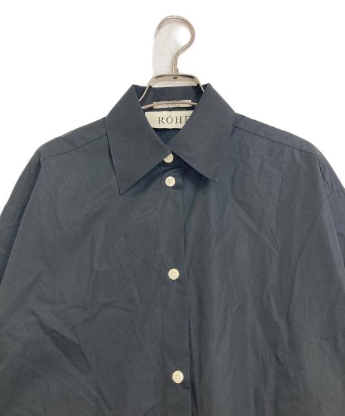ROHE（ロヘ）rohe (ロヘ) Open back shirt  ブラック サイズ:36の古着・服飾アイテム