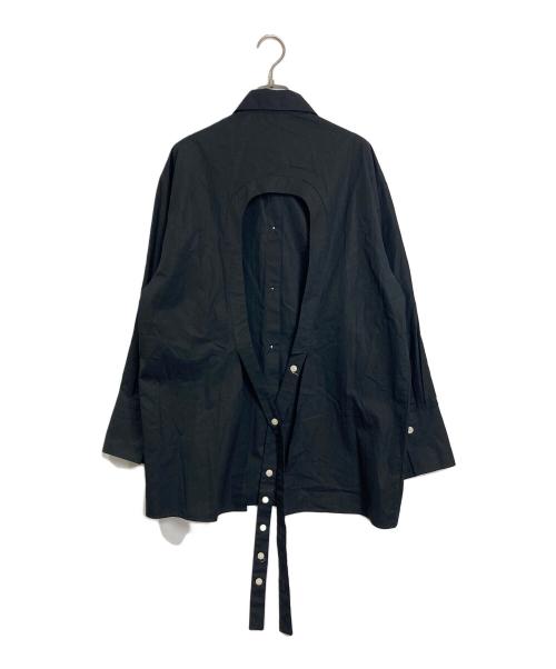ROHE（ロヘ）rohe (ロヘ) Open back shirt  ブラック サイズ:36の古着・服飾アイテム