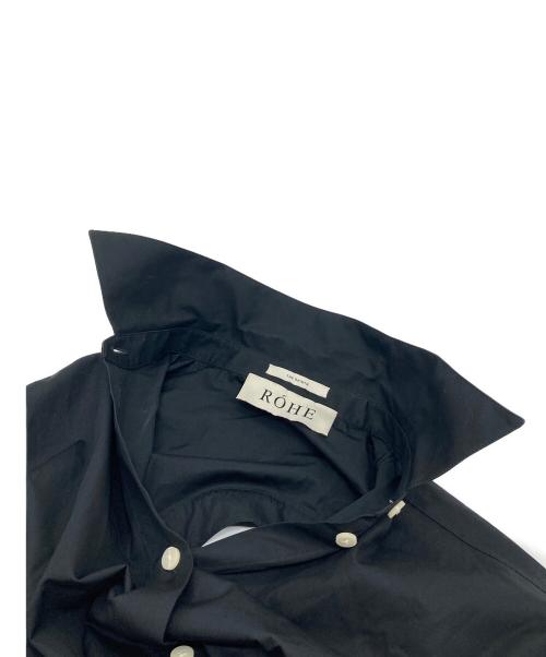 ROHE（ロヘ）rohe (ロヘ) Open back shirt  ブラック サイズ:36の古着・服飾アイテム