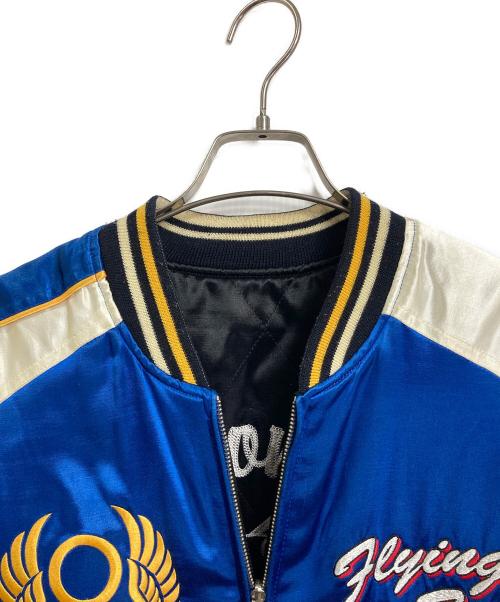 TED COMPANY（テッドカンパニー）TED COMPANY (テッドカンパニー) LUCKY DEVILS リバーシブルスカジャン　アウター ブルー サイズ:40の古着・服飾アイテム