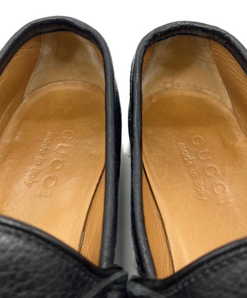 GUCCI（グッチ）GUCCI (グッチ) ホースビットローファー　イタリア製 ブラック サイズ:5の古着・服飾アイテム