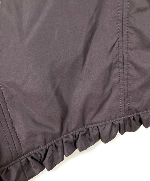 BALMAIN（バルマン）BALMAIN (バルマン) ブルーフォックスファー フリル＆シルクダウンジャケット　アウター パープル サイズ:Lの古着・服飾アイテム