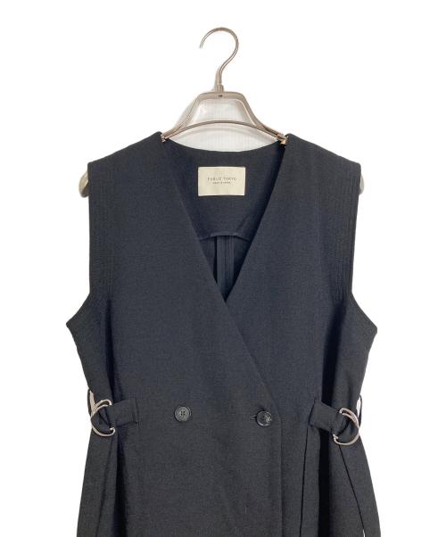 PUBLIC TOKYO（パブリックトウキョウ）PUBLIC TOKYO (パブリックトウキョウ) リネンライクジレワンピース ブラック サイズ:FREEの古着・服飾アイテム