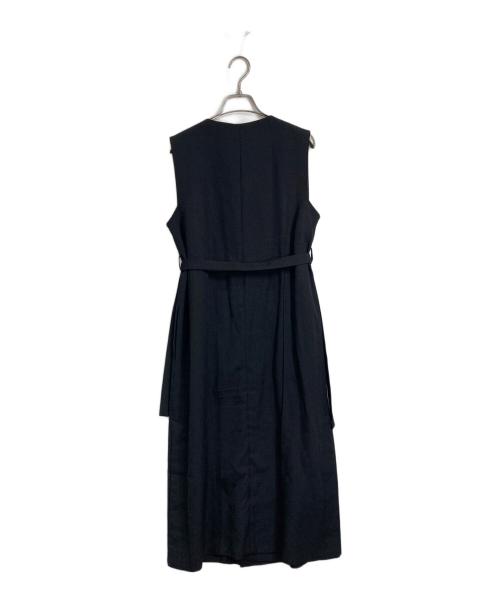 PUBLIC TOKYO（パブリックトウキョウ）PUBLIC TOKYO (パブリックトウキョウ) リネンライクジレワンピース ブラック サイズ:FREEの古着・服飾アイテム