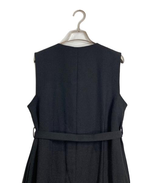 PUBLIC TOKYO（パブリックトウキョウ）PUBLIC TOKYO (パブリックトウキョウ) リネンライクジレワンピース ブラック サイズ:FREEの古着・服飾アイテム