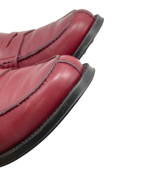 TOD'S（トッズ）TOD'S (トッズ) ローファー　フラットシューズ　セレモニー レッド サイズ:34 1/2の古着・服飾アイテム