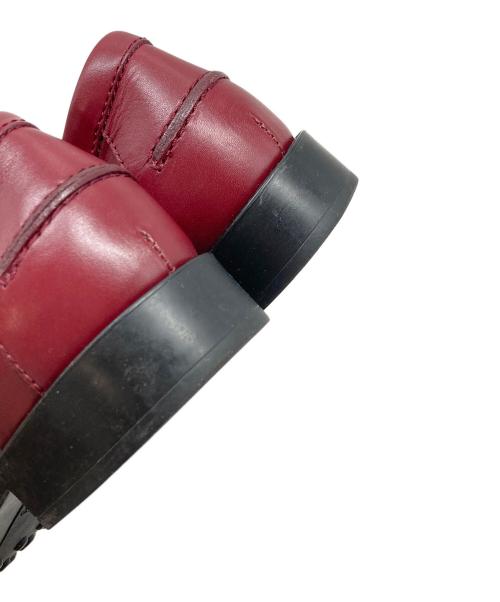 TOD'S（トッズ）TOD'S (トッズ) ローファー　フラットシューズ　セレモニー レッド サイズ:34 1/2の古着・服飾アイテム