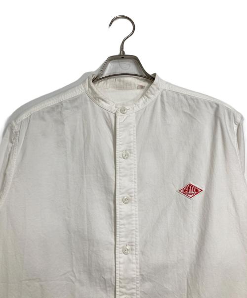 DANTON（ダントン）DANTON (ダントン) オックスフォード バンドカラーシャツ　コットンシャツ ホワイト サイズ:40の古着・服飾アイテム
