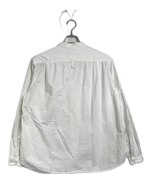 DANTON（ダントン）DANTON (ダントン) オックスフォード バンドカラーシャツ　コットンシャツ ホワイト サイズ:40の古着・服飾アイテム