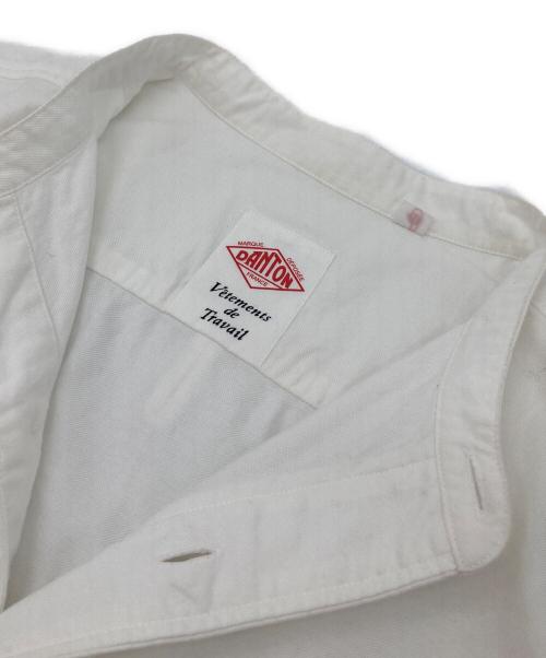 DANTON（ダントン）DANTON (ダントン) オックスフォード バンドカラーシャツ　コットンシャツ ホワイト サイズ:40の古着・服飾アイテム