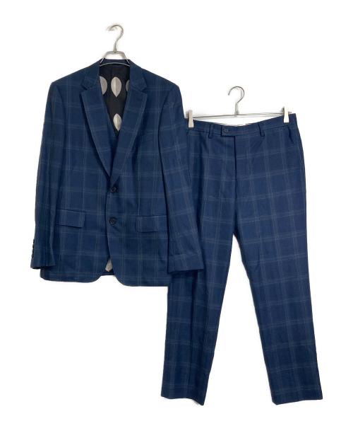 PAUL SMITH（ポールスミス）Paul Smith (ポールスミス) CANONICO社製 SUPER120’S 3ピーススーツ ネイビー サイズ:Lの古着・服飾アイテム