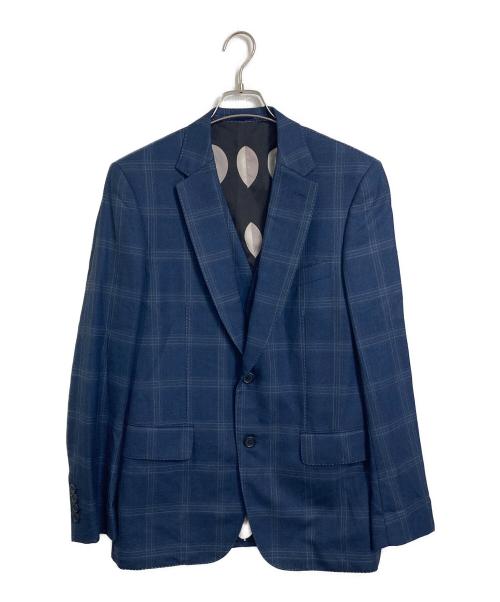 PAUL SMITH（ポールスミス）Paul Smith (ポールスミス) CANONICO社製 SUPER120’S 3ピーススーツ ネイビー サイズ:Lの古着・服飾アイテム