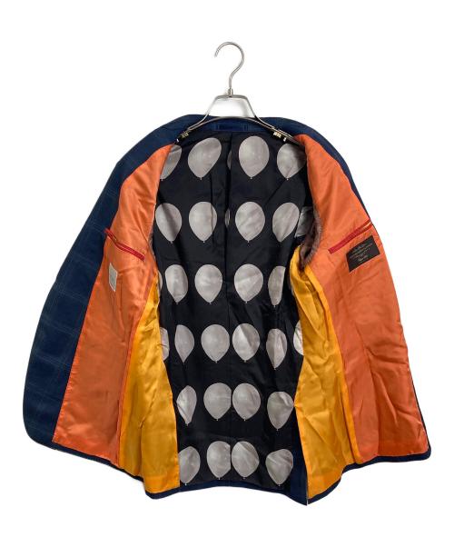PAUL SMITH（ポールスミス）Paul Smith (ポールスミス) CANONICO社製 SUPER120’S 3ピーススーツ ネイビー サイズ:Lの古着・服飾アイテム