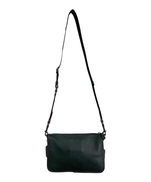 COACH（コーチ）COACH (コーチ) PEANUTS (ピーナッツ) ショルダーバッグ　スヌーピー　レザーバッグ　ポーチ付き グリーン サイズ:実寸参照の古着・服飾アイテム