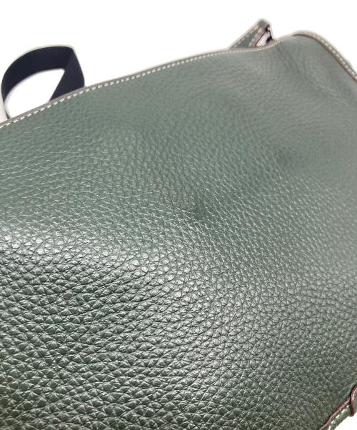 COACH（コーチ）COACH (コーチ) PEANUTS (ピーナッツ) ショルダーバッグ　スヌーピー　レザーバッグ　ポーチ付き グリーン サイズ:実寸参照の古着・服飾アイテム