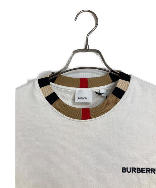 BURBERRY LONDON（バーバリーロンドン）BURBERRY LONDON (バーバリーロンドン) Jarrad Sweatshirt  ジェラッドスウェットシャツ　スウェット ホワイト サイズ:Sの古着・服飾アイテム