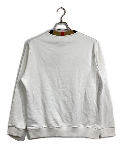 BURBERRY LONDON（バーバリーロンドン）BURBERRY LONDON (バーバリーロンドン) Jarrad Sweatshirt  ジェラッドスウェットシャツ　スウェット ホワイト サイズ:Sの古着・服飾アイテム