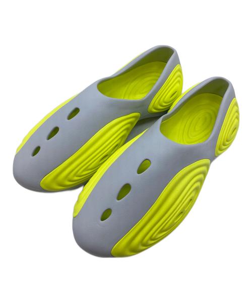 crocs（クロックス）crocs (クロックス) Ripple Steel/Acidity リップルスチールアシディティ サンダル　スポーツ　アウトドア グレー×イエロー サイズ:9の古着・服飾アイテム