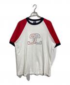 stussyステューシー）の古着「【古着】90'sラグランTシャツ　USA製　90年代」｜レッド×ホワイト