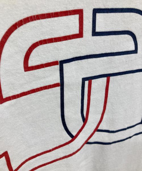 stussy（ステューシー）stussy (ステューシー) 【古着】90'sラグランTシャツ　USA製　90年代 レッド×ホワイト サイズ:Lの古着・服飾アイテム