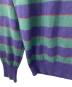 中古・古着 IZOD LACOSTE (アイゾッド ラコステ) 【古着】70's-80'sニットシャツ　ボーダー　糸巻きタグ　70年代　80年代 ネイビー×グリーン サイズ:実寸参照：6000円