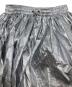POPPY (ポピー) GATHER RIBBON SKIRT  ギャザーリボンスカート　ロングスカート　メタリック シルバー サイズ:L：6000円