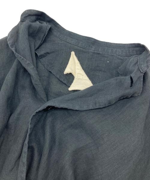 fig LONDON（フィグロンドン）fig London (フィグロンドン) リネンコート　アウター　ライトアウター ブラック サイズ:FREEの古着・服飾アイテム