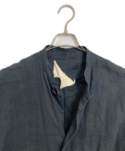 fig LONDON（フィグロンドン）fig London (フィグロンドン) リネンコート　アウター　ライトアウター ブラック サイズ:FREEの古着・服飾アイテム
