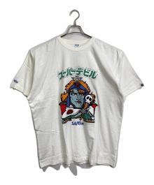 SAPEur（サプール）の古着「ビックリマン スーパーデビル Tシャツ　半袖カットソー　Tee」｜ホワイト