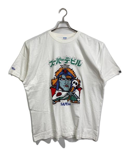 SAPEur（サプール）SAPEur (サプール) ビックリマン スーパーデビル Tシャツ　半袖カットソー　Tee ホワイト サイズ:XXL 未使用品の古着・服飾アイテム