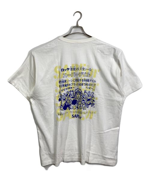 SAPEur（サプール）SAPEur (サプール) ビックリマン スーパーデビル Tシャツ　半袖カットソー　Tee ホワイト サイズ:XXL 未使用品の古着・服飾アイテム