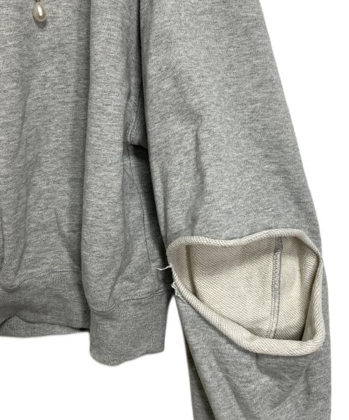 JOSE MOON（ジョゼムーン）jose moon (ジョゼムーン) SLIT SHORT HOODIE パーカー グレー サイズ:実寸参照の古着・服飾アイテム