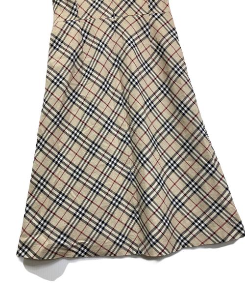 BURBERRY LONDON（バーバリーロンドン）BURBERRY LONDON (バーバリーロンドン) ツイスト 切替 ノバチェックノースリーブワンピース ベージュ サイズ:38の古着・服飾アイテム
