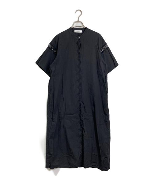 normment（ノーメント）normment (ノーメント) レース切替ワンピース ブラック サイズ:実寸参照の古着・服飾アイテム