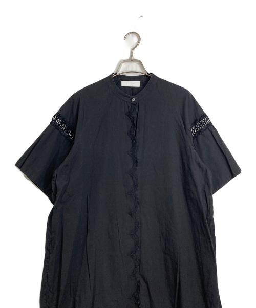 normment（ノーメント）normment (ノーメント) レース切替ワンピース ブラック サイズ:実寸参照の古着・服飾アイテム